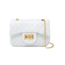 Tiny Treats - Classic Quilted Flower Pearl Handbag Gold Image 1