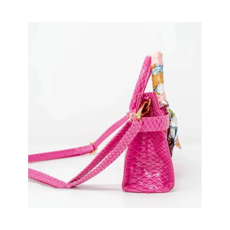 Tiny Treats - Crocodile Scarf Handbag, Red Image 2