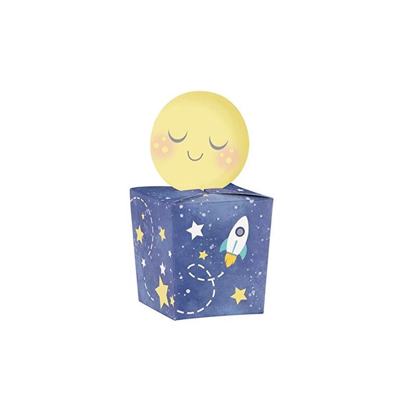 To The Moon And Back Favor Boxes, 2 X 2 X 4.38 In, 8-Pack Image 1