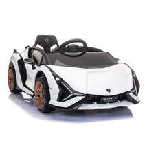 Tobbi - Kids Lamborghini Car Battery Powered Ride On Toy with Remote Control, White  Image 1