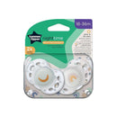 Tommee Tippee - 2-Pack Closer to Nature Night Time Toddler Soothie Pacifier, 18-36 Months, Colors May Vary Image 4