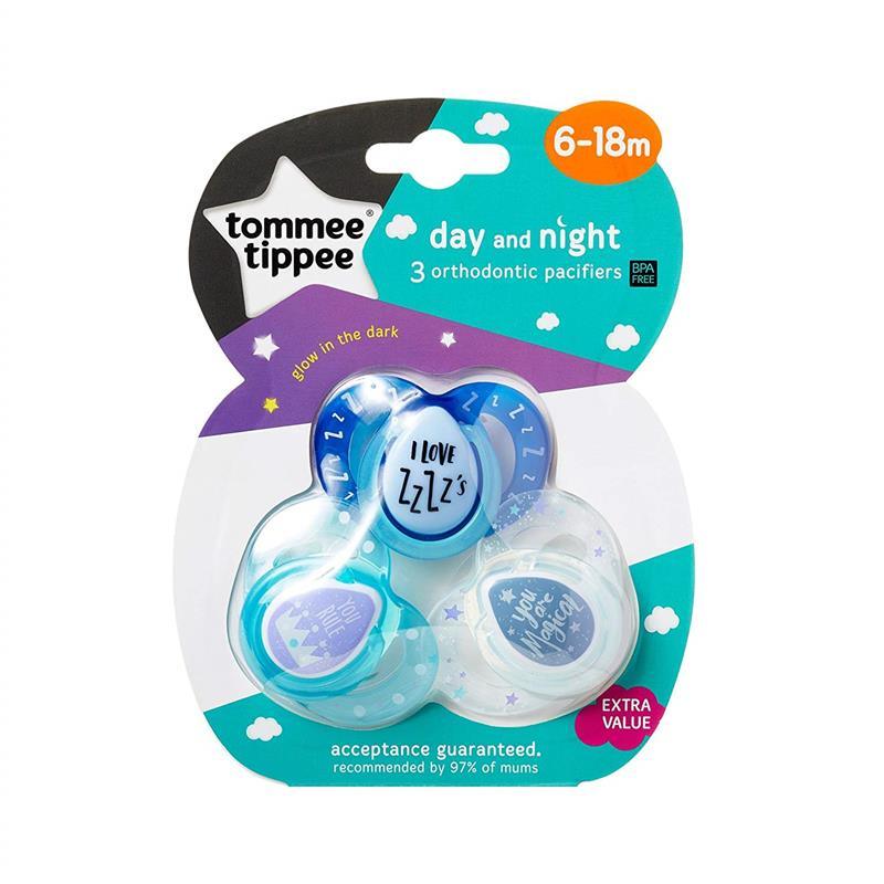 Tommee Tippee - 3Pk Closer To Nature Day And Night Glow-in-the-Dark Pacifiers 6-18M - Colors May Vary Image 13