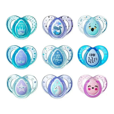 Tommee Tippee - 3Pk Closer To Nature Day & Night Glow-in-the-Dark Pacifiers, 6/18M (Colors May Vary) Image 1