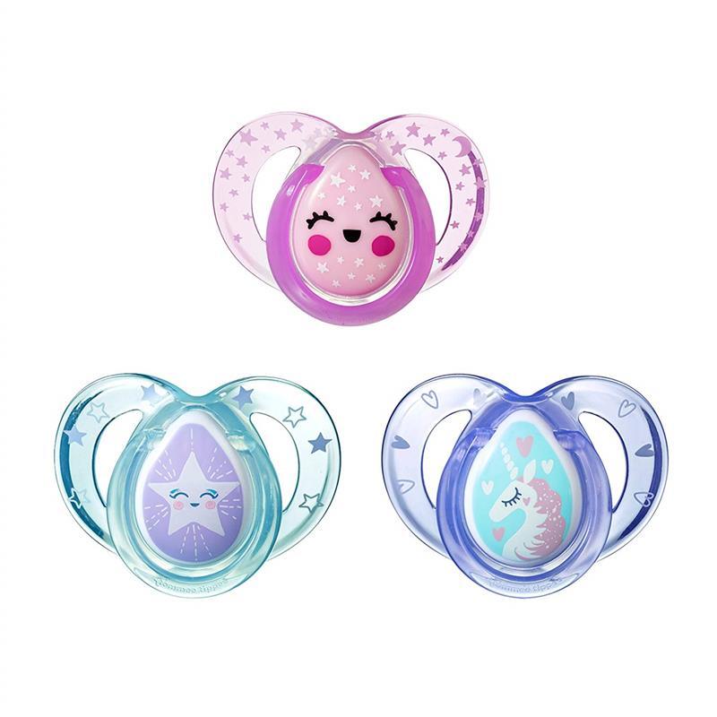 Tommee Tippee - 3Pk Closer To Nature Day And Night Glow-in-the-Dark Pacifiers 6-18M - Colors May Vary Image 7