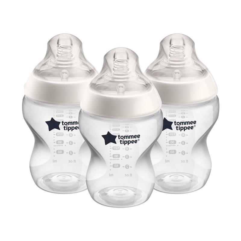 Tommee Tippee - Close to Nature Bottle - 9oz, White, 3 Pack Image 1