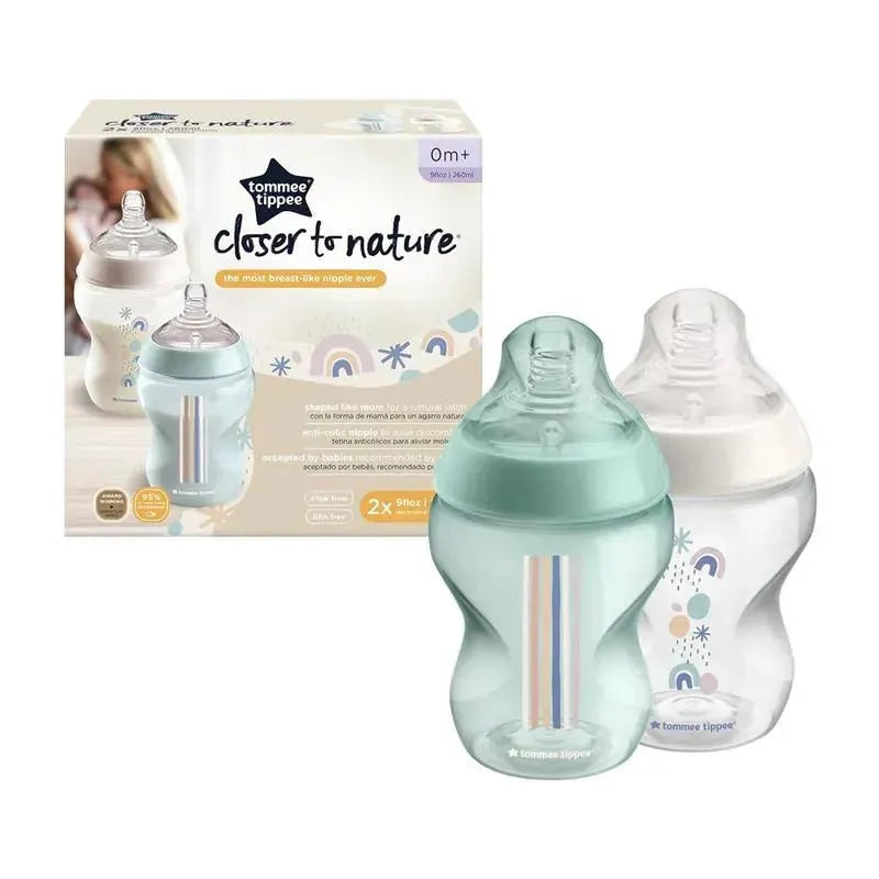 Tommee Tippee - 2Pk Closer To Nature 9Oz, Deco Bottle Boy Image 8