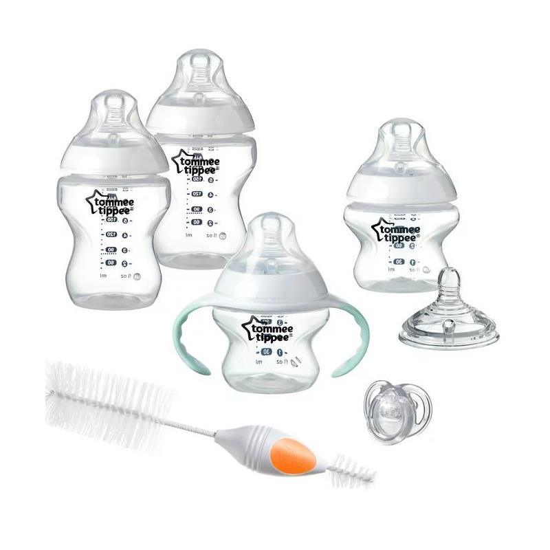 Tommee Tippee - Closer To Nature Newborn Baby Bottle Feeding Starter Set Kit - White Image 1