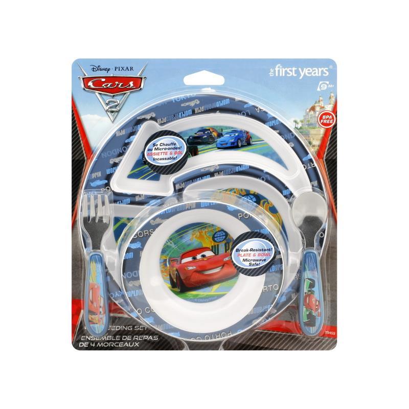 Tommy 4pc The First Years Cars Divided Plates For Kids Image 4