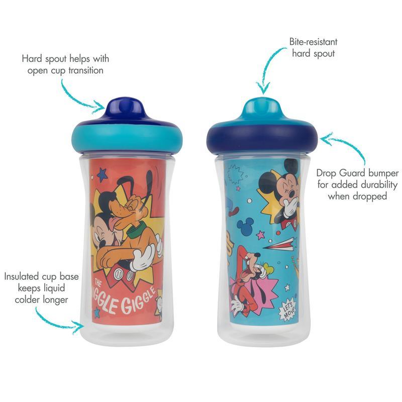 Tomy - 2Pk Disney Mickey Mouse Insulated Sippy Cup 9Oz Image 3