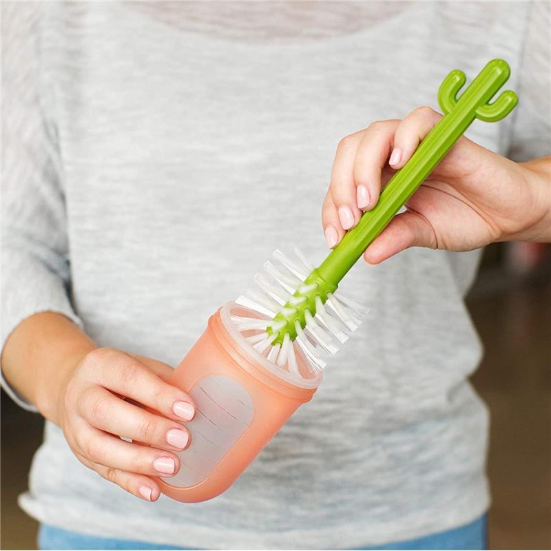 Tomy Boon Cacti Bottle Cleaning Brush Set with Vase, 5 pc Image 2