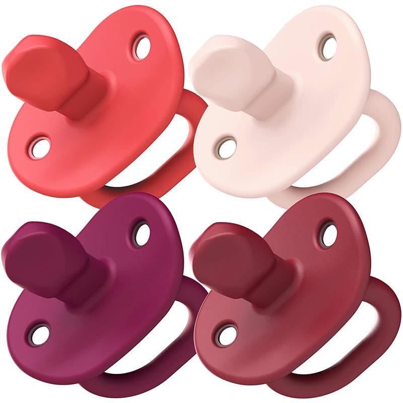 Tomy - Boon Jewl 4 Pk Stage 2 Pacifier Pink, 3M Image 1