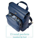 Tomy - Jj Cole Navy Pu Brookmont Backpack Diaper Bag Image 2