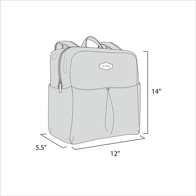 Tomy - Jj Cole Popperton Backpack Diaper Bag, Cream Mushroom Image 6