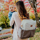Tomy - Jj Cole Popperton Backpack Diaper Bag, Cream Mushroom Image 7