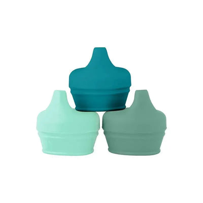Tomy - Snug Spout Universal Silicone Sippy Lids Mint Image 1