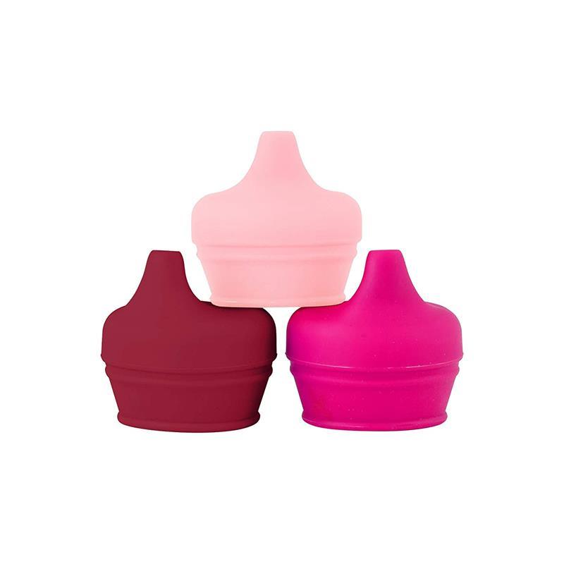 Tomy - Snug Universal Silicone Sippy Lids Pink Image 1
