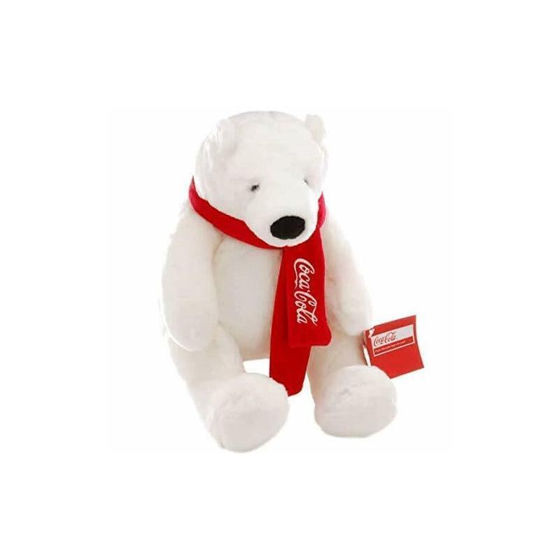 Tomy Soft Fur Polar Bear Plush Toy Image 1
