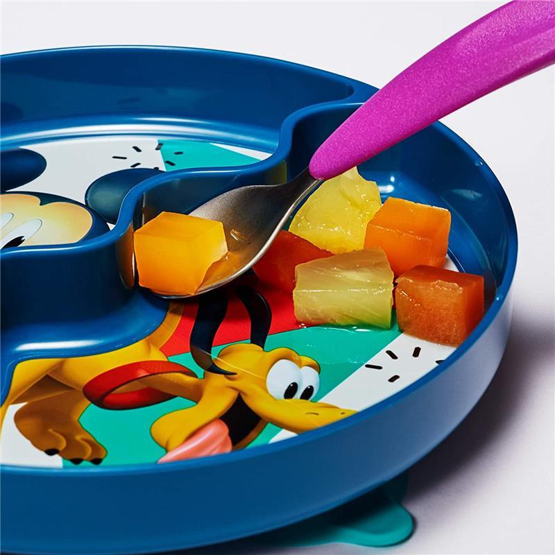 Tomy The First Years Suction Kids Plate Divided, Mickey/Pluto Image 4
