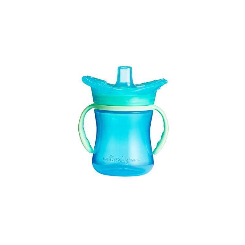 Tomy - The First Years Teethe Around Sensory Trainer Cup, 7 oz, Blue Image 1