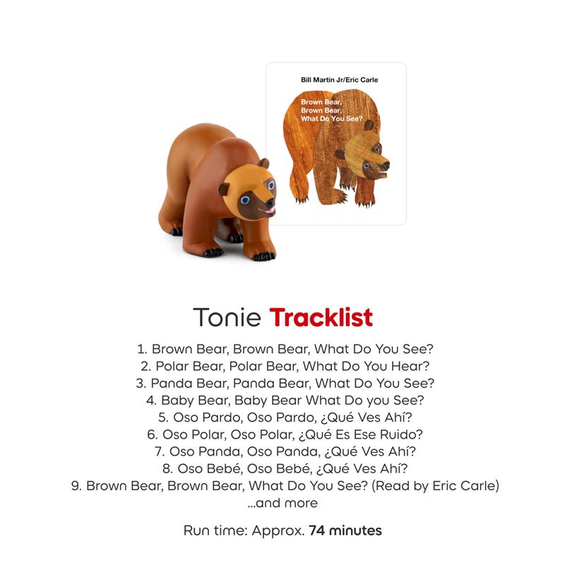 Tonies Brown Bear Audio Toy Figurine from Brown Bear and Friends by Bill Martin Jr. and Eric Carle Image 5