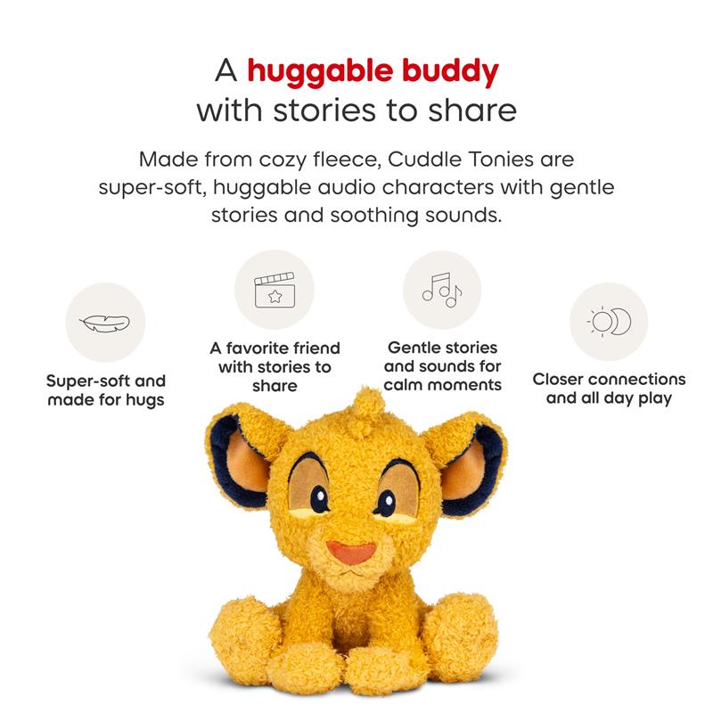 Tonies Cuddle Simba Audio Toy Plush from Disney's The Lion King Image 4