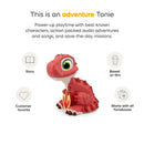 Rhubarb, a red dinosaur figurine from PAW Patrol The Dino Movie, designed for use with Tonieboxes.
