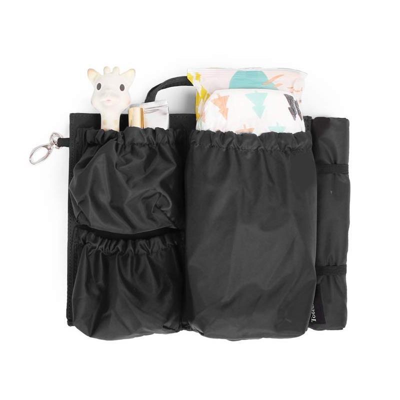 ToteSavvy Mini Diaper Bag Organizer, Black Image 1