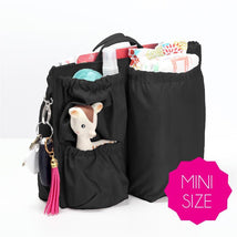 ToteSavvy Mini Diaper Bag Organizer, Black Image 3