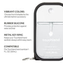 Touchland Hand Sanitizer Mist Case, Silicone Case with Keyring, Jet Black Image 5