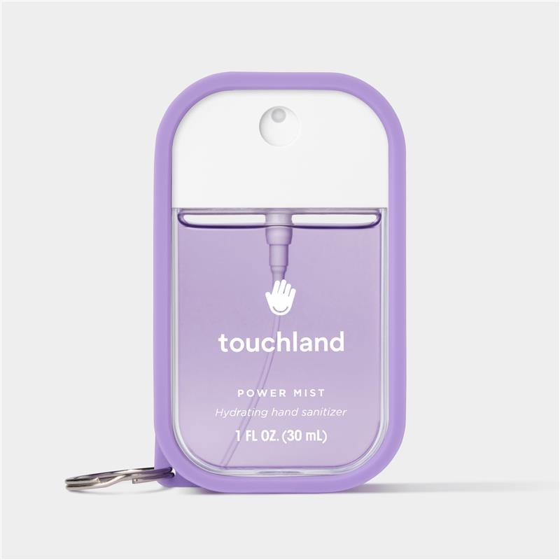 Touchland Hand Sanitizer Mist Case, Silicone Case with Keyring, Purple Haze Image 3
