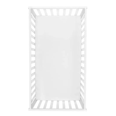 Trend Lab - Deluxe Flannel Fitted Crib Sheet, White Image 2
