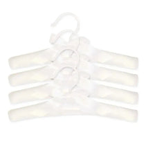 Trend Lab - Satin 4 Pack Hangers, White Image 1