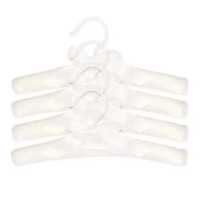 Trend Lab - Satin 4 Pack Hangers, White Image 1