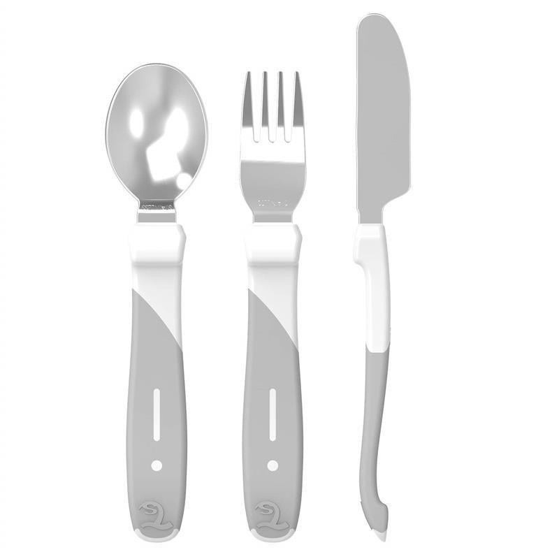 Twistshake - Learn Cutlery Stainless Steel 12+ M, White Image 1