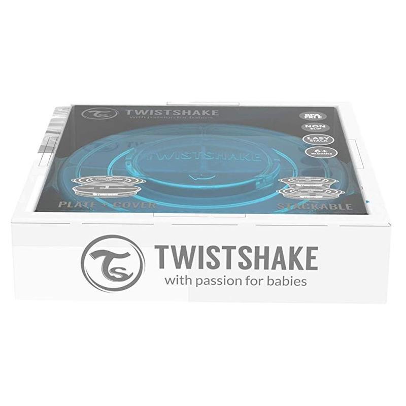 Twistshake - Plate 6+ M, Pastel Blue Image 3