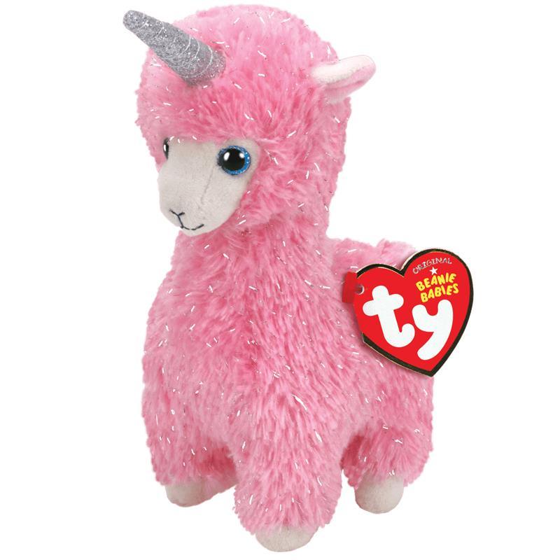 Ty - Clip, Lana Pink Llama With Horn Image 1