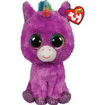 Ty - Rosette the Purple Unicorn, Medium | Unicorn Staffed Animals Image 1