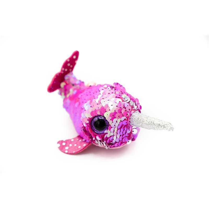 Ty Teeny Tys - Nelly the Pink Narwhal, Sequin | Narwhal Stuffed Animals Image 1