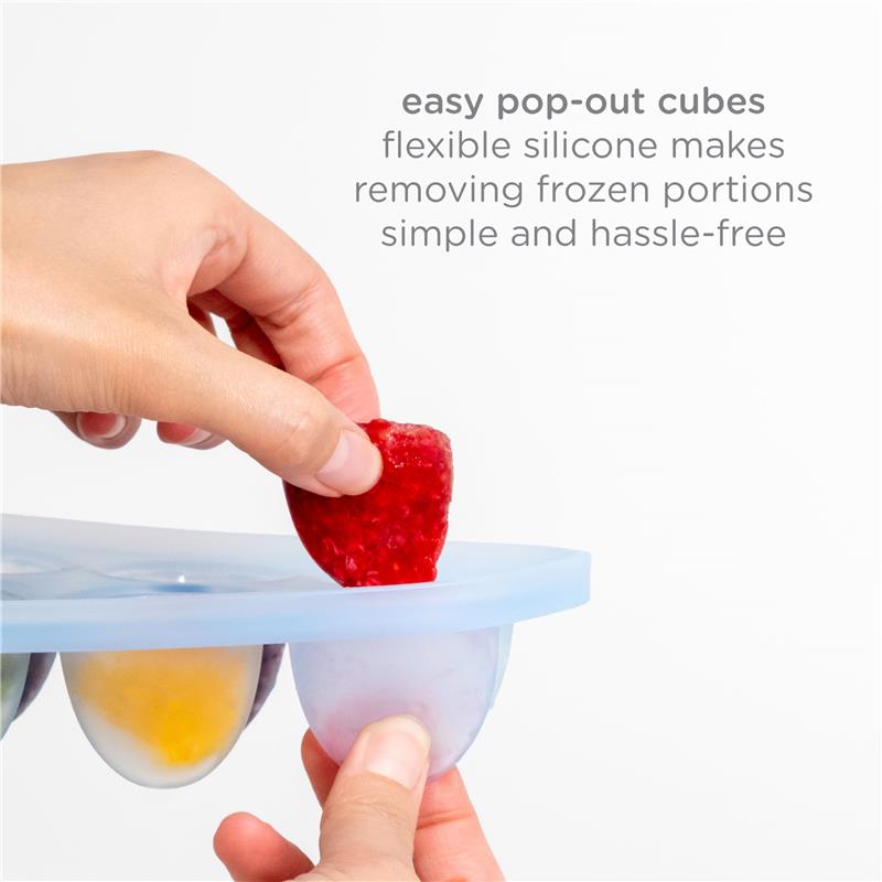 Ubbi - Baby Food Feeder & Freezer Tray Set, Polaris Blue & Zest Green Image 5