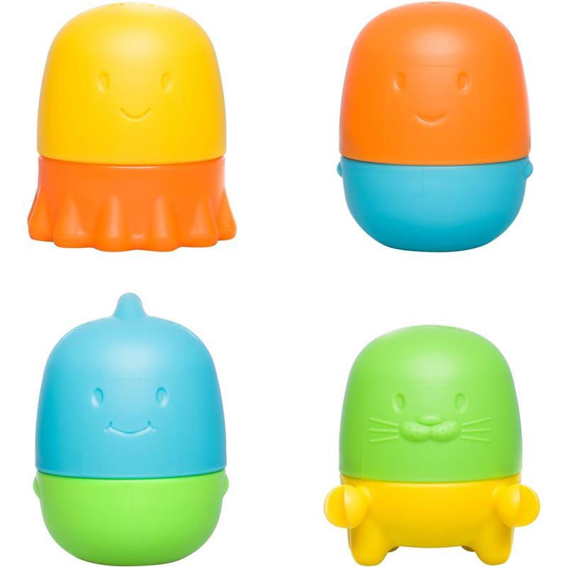 Ubbi - 4Pk Interchangeable Bath Toys for Toddlers and Baby Image 1