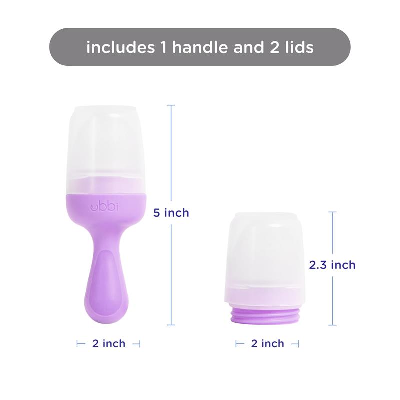 Ubbi - Smoothie Purple Baby Food Feeder Set Image 2