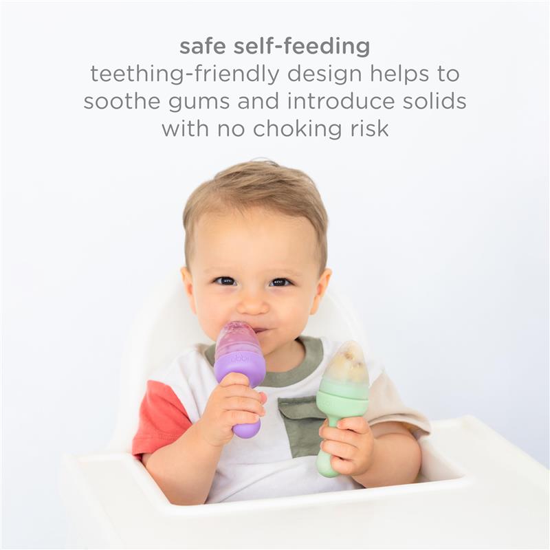 Ubbi - Smoothie Purple Baby Food Feeder Set Image 4