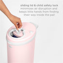 Ubbi - Steel Diaper Pail, Odor Locking, No Special Bag Required, Blush Pink Image 8