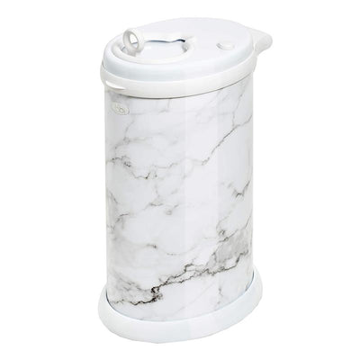 Ubbi - Steel Diaper Pail, Odor Locking, No Special Bag Required, Marble Image 1