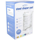 Ubbi - Steel Diaper Pail, Odor Locking, No Special Bag Required, Marble Image 3