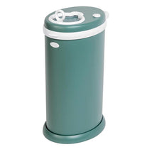 Ubbi - Steel Diaper Pail, Odor Locking, No Special Bag Required, Open Water Image 1