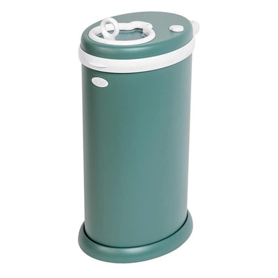 Ubbi - Steel Diaper Pail, Odor Locking, No Special Bag Required, Open Water Image 1