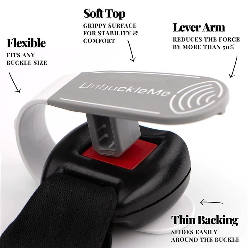 Unbuckleme - Gray/White Car Seat Buckle Release Tool Image 11