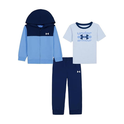 Under Armour 3Pk Hoodie and Pant Set, Horizon Blue Heather Image 1