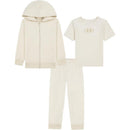 Under Armour 3Pk Hoodie Pant Set, Sandstorm Heather Image 1